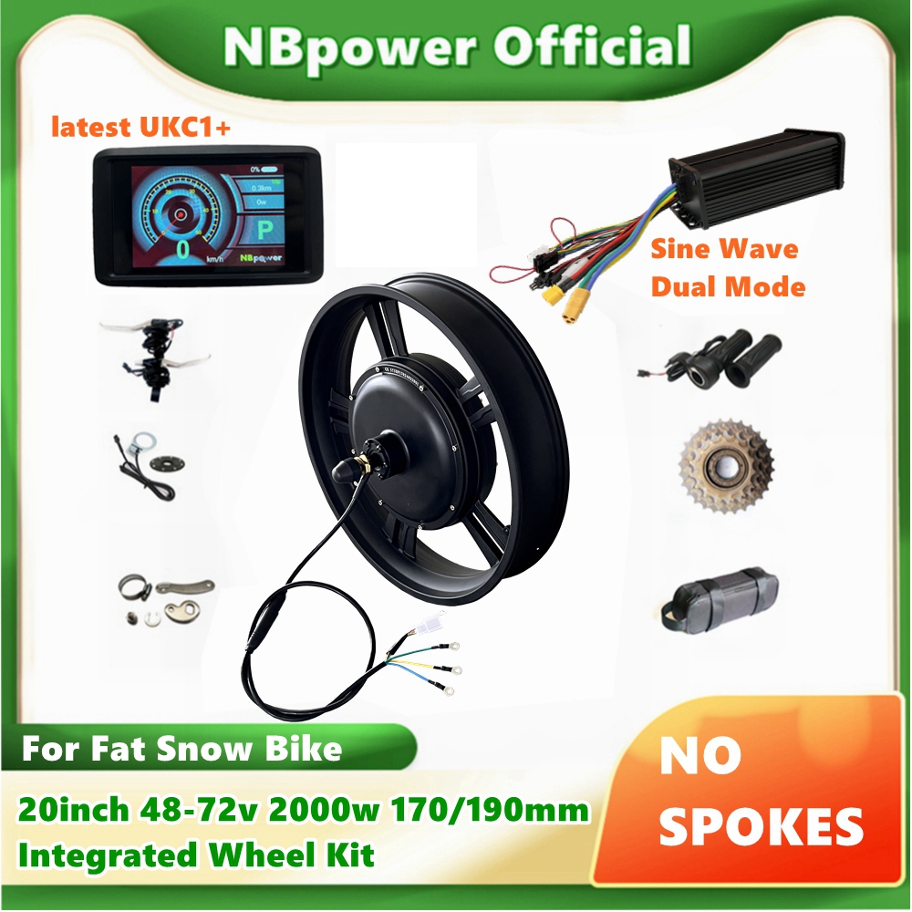 72V 5000W Hub Motor Kit - NBP 전기 자전거 브러시리스 허브 모터