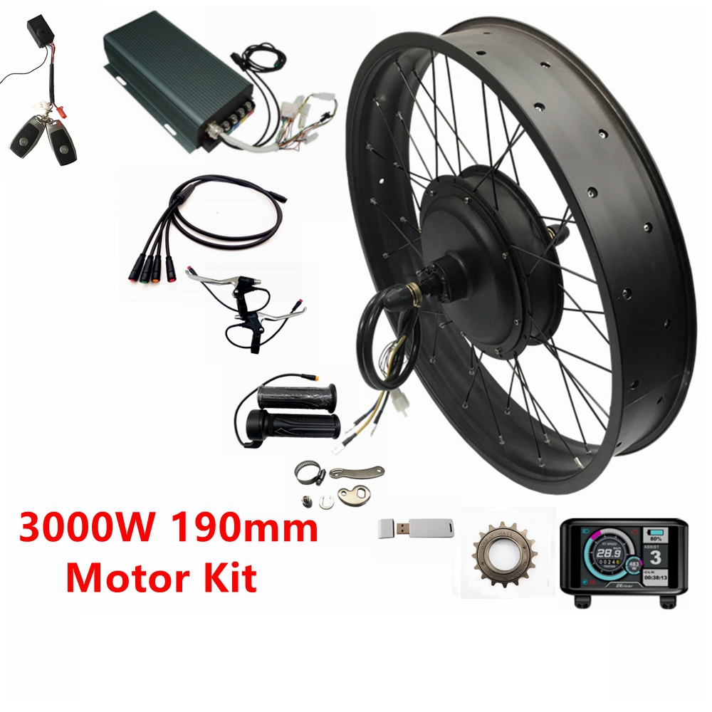 Ebike Conversion Kit 72V 3000W - NBP 20/24/26x4.0 48-72V 3000W 170mm/190mm 팻