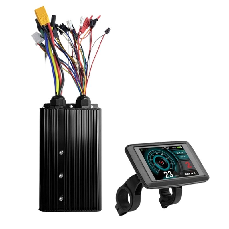 Sine Wave Controller 48V 72V 80A - HOES-UKC1+ LCD 디스플레이 계측기 + 사인파/스퀘어파