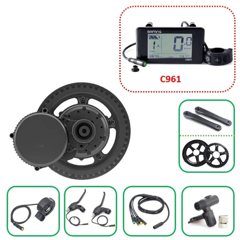 C961 디스플레이가 포함된 E-바이크용 G340 미드 - Mid Drive Motor Kit 52V 1000W 리뷰 및 가격