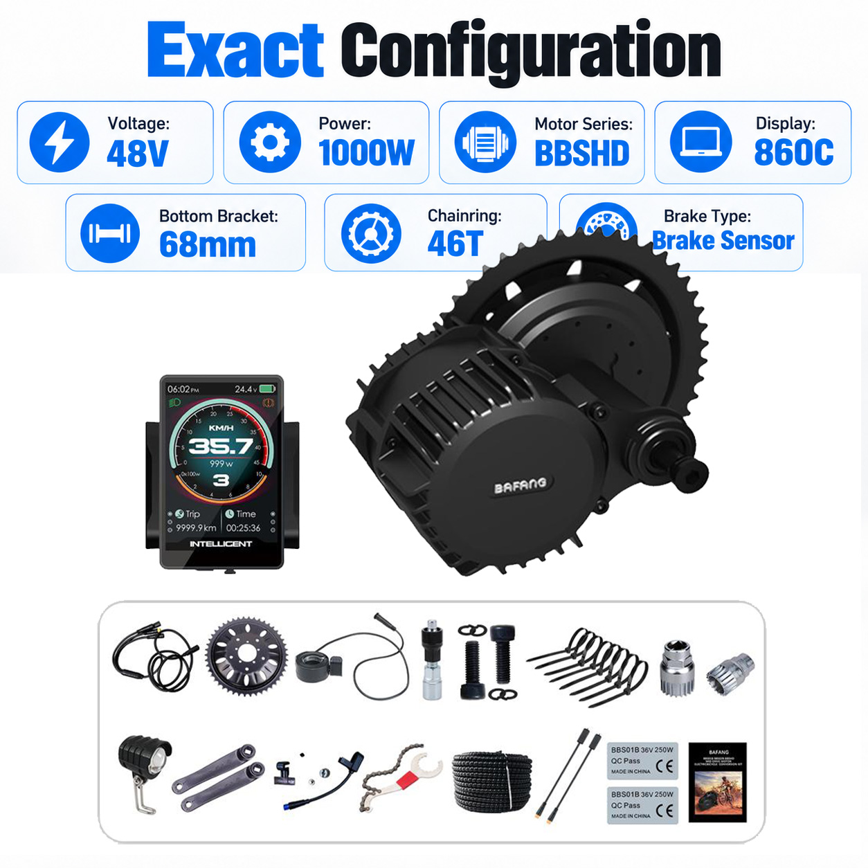 바팡(BAFANG) 48V 1000W BBSHD 미드  - Bafang Bbshd 1000W Conversion Kit 리뷰 및 가격
